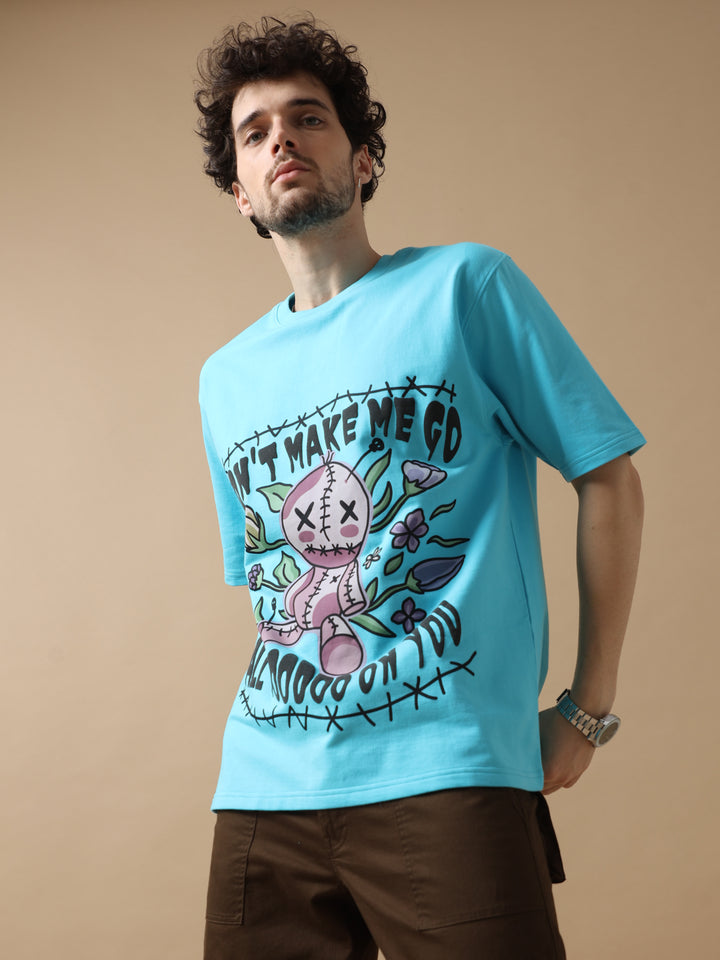 VUDUVOODOO DOLL BLUE OVERSIZED T-SHIRTOversized Fit