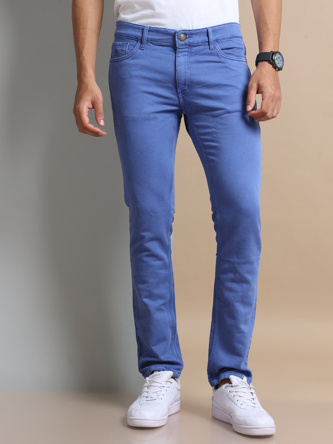 VUDUVibrant Blue DenimSlim Fit