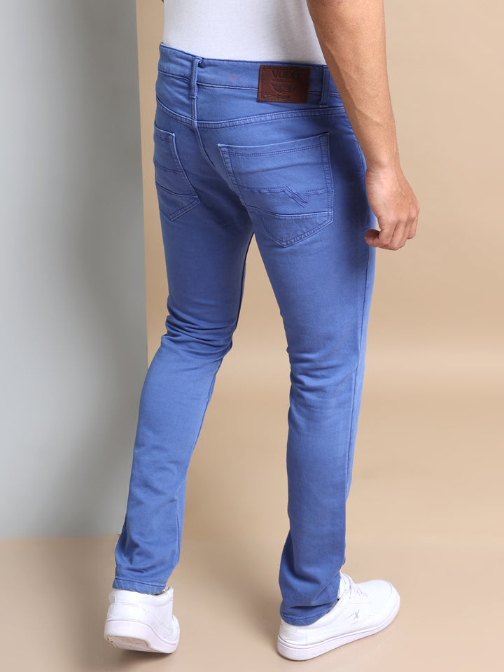 VUDUVibrant Blue DenimSlim Fit