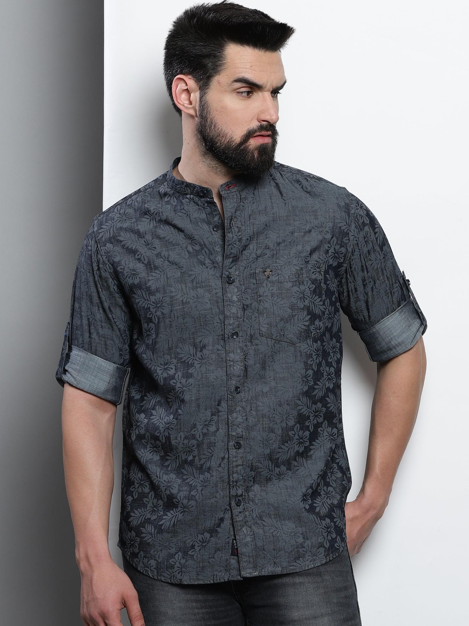 Buy Kuons Avenue Black Cloud Men's Half Sleeve Denim Shirt Online at Best  Prices in India - JioMart.