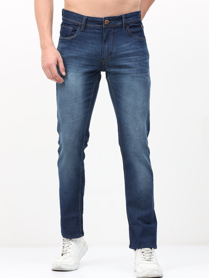 VUDUClassic Dark Blue DenimAnkle Slim Fit