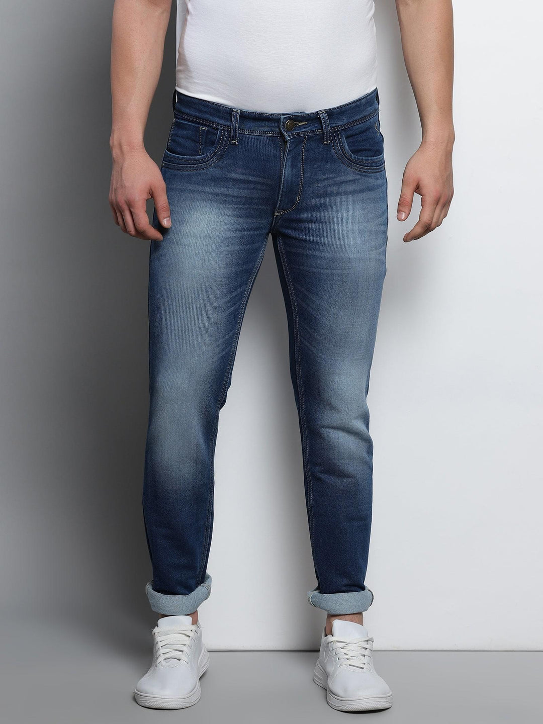 VUDUClassic Worn - in Navy DenimSlim Fit