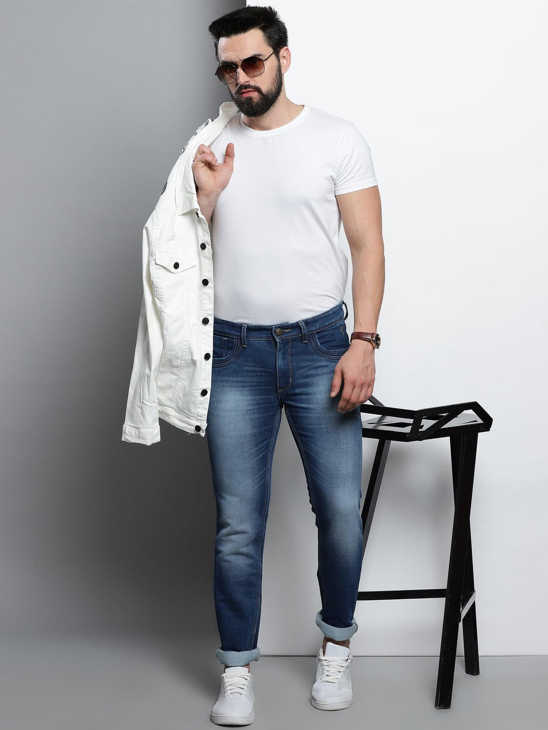 VUDUClassic Worn - in Navy DenimSlim Fit