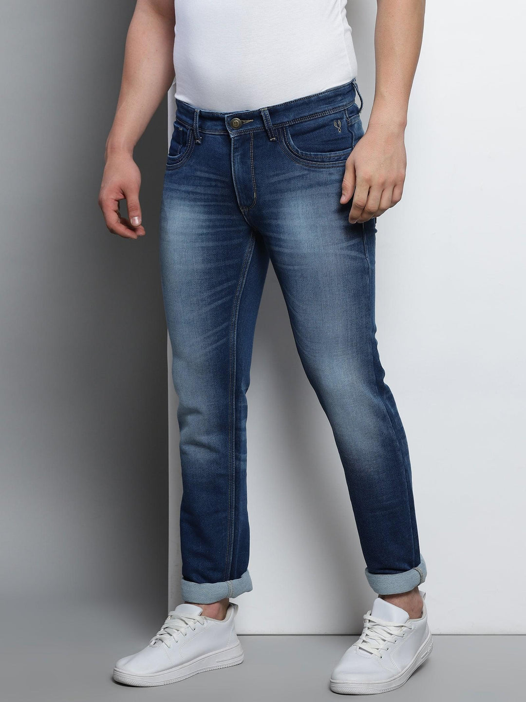 VUDUClassic Worn - in Navy DenimSlim Fit