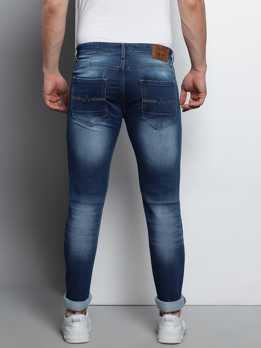 VUDUClassic Worn - in Navy DenimSlim Fit