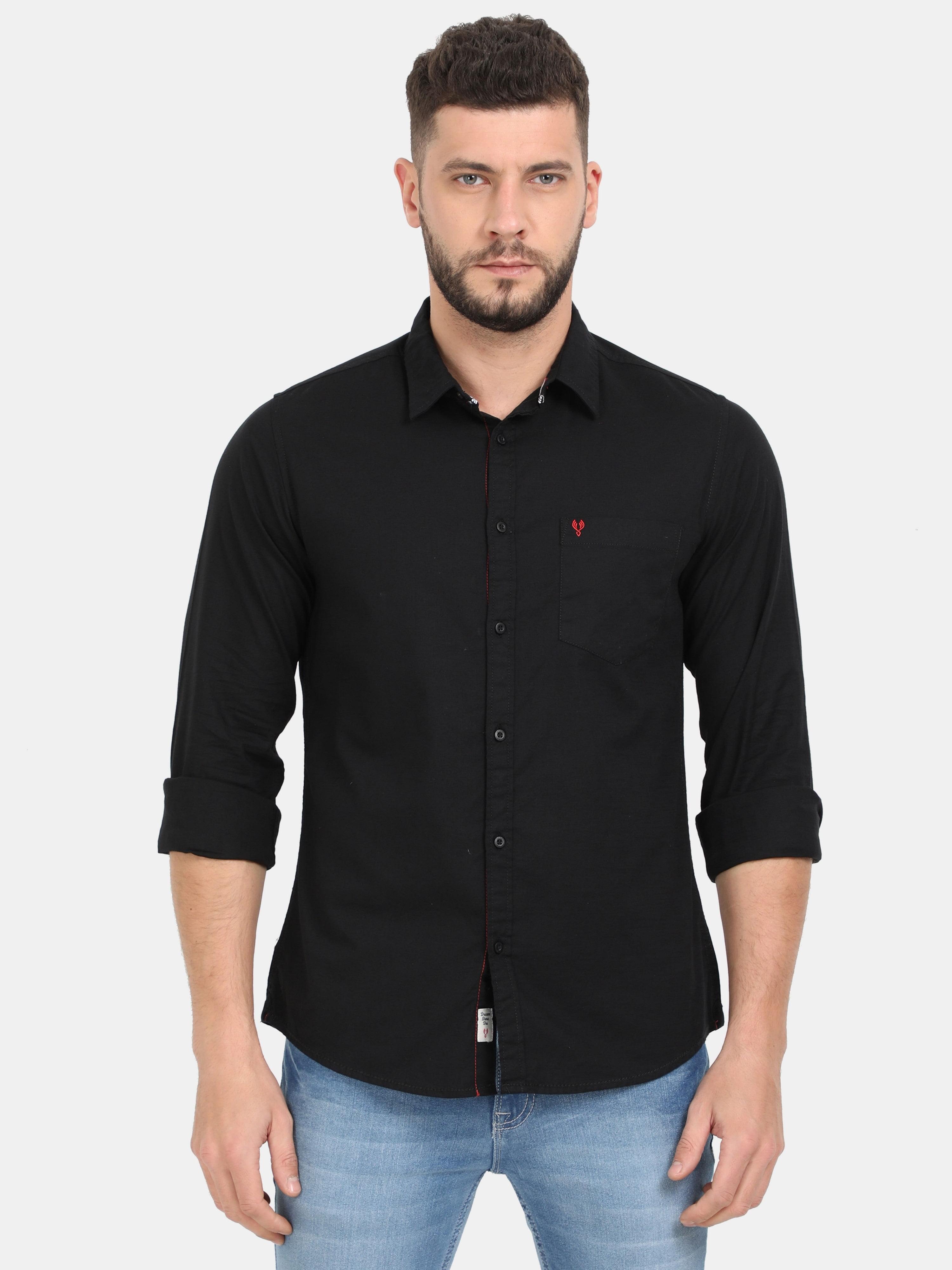 Buy online Mens Solid Casual Shirt from shirts for Men by Showoff for ₹999  at 68% off | 2024 Limeroad.com